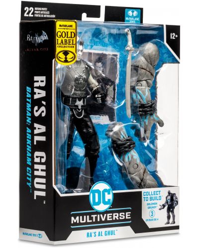 Figurină de acțiune McFarlane DC Comics: Multiverse - Ra's Al Ghul (Arkham City) (Gold Label) (Build A Action Figure), 18 cm	 - 8