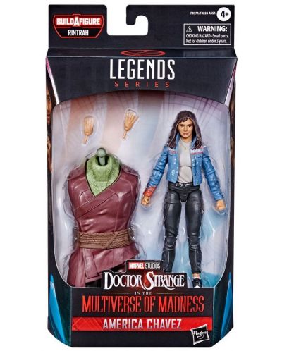 Figurina de actiune Hasbro Marvel: Doctor Strange - America Chavez (Multiverse of Madness) (Marvel Legends Series) (Build A Figure), 15 cm	 - 6