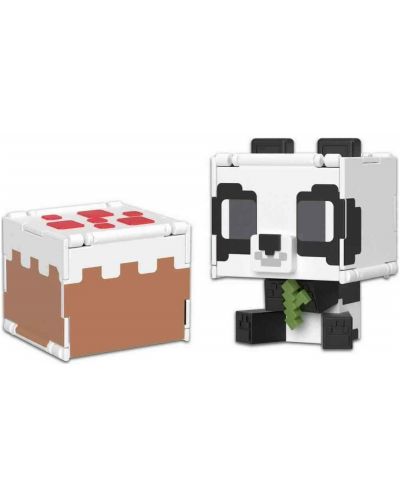 Figurină de acțiune Mattel Games: Minecraft - Panda & Cake (Flippin Figs) - 1