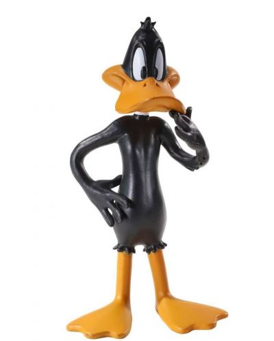 Figurina de actiune The Noble Collection Animation: Looney Tunes - Daffy Duck (Bendyfigs), 11 cm - 1