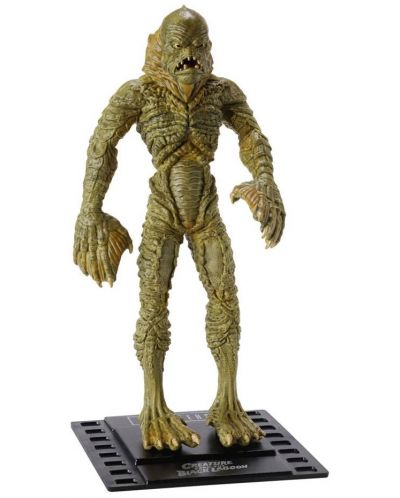 Figurina de actiune The Noble Collection Movies: Universal Monsters - Creature from the Black Lagoon (Bendyfigs), 19 cm - 1