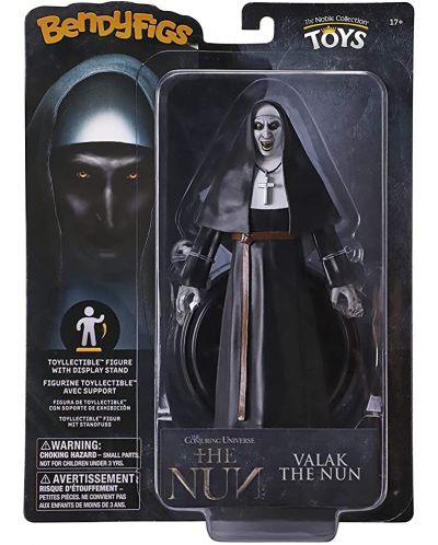 Figurina de actiune The Noble Collection Movies: The Nun - Valak the Nun (Bendyfigs), 19 cm	 - 7