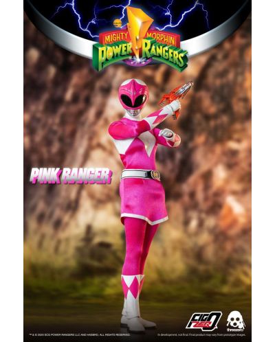 Figurina de actiune ThreeZero Television: Might Morphin Power Rangers - Pink Ranger, 30 cm	 - 5