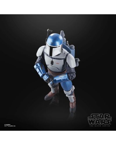 Figurină de acțiune Hasbro Movies: Star Wars - The Mandalorian Fleet Commander (Black Series), 15 cm - 6