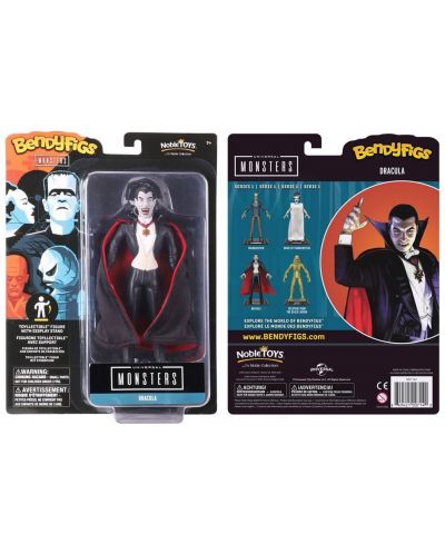 Figurina de actiune The Noble Collection Movies: Universal Monsters - Dracula (Bendyfigs), 19 cm - 2