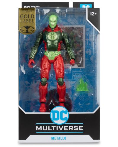 Figurină de acțiune McFarlane DC Comics: Multiverse - Metallo (Gold Label), 18 cm - 9