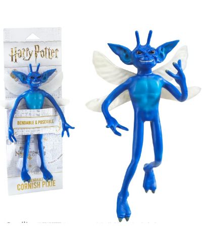 Figurina de actiune The Noble Collection Movies: Harry Potter - Bendable Cornish Pixie, 18 cm	 - 4