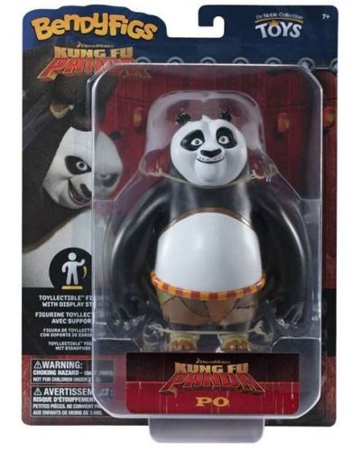 Figura de actiune The Noble Collection Animation: Kung-Fu Panda - Po (Bendyfigs), 15 cm - 3