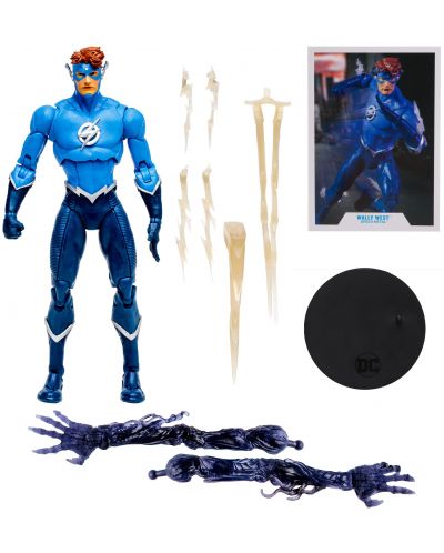 Figurină de acțiune McFarlane DC Comics: Multiverse - Wally West (Speed Metal) (Build A Action Figure), 18 cm - 7