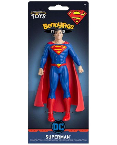 Figurină de acțiune The Noble Collection DC Comics: Superman - Superman (Bendyfigs), 14 cm - 2
