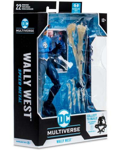 Figurină de acțiune McFarlane DC Comics: Multiverse - Wally West (Speed Metal) (Build A Action Figure), 18 cm - 8
