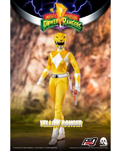 Figurina de actiune ThreeZero Television: Might Morphin Power Rangers - Yellow Ranger, 30 cm - 5