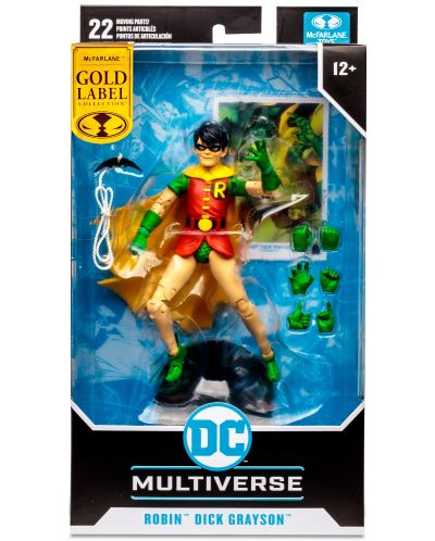 Figurină de acțiune McFarlane DC Comics: Multiverse - Robin (Dick Grayson) (DC Rebirth) (Gold Label), 18 cm - 9