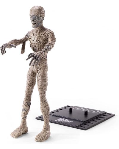 Figurina de actiune The Noble Collection Horror: Universal Monsters - Mummy (Bendyfigs), 19 cm - 1