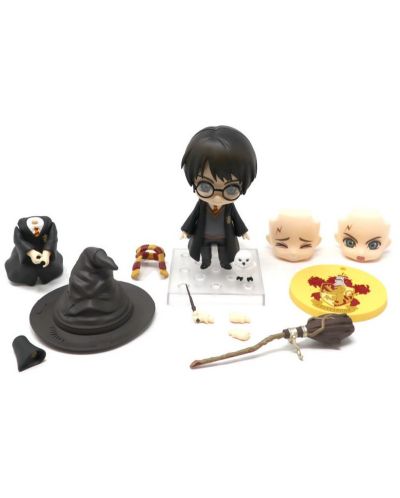 Figurina de actiune Good Smile Movies: Harry Potter - Harry Potter & Hedwig (Nendoroid), 10 cm - 2