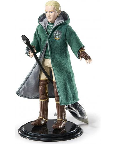 Figurină de acțiune The Noble Collection Movies: Harry Potter - Draco Malfoy (Quidditch) (Bendyfig), 19 cm - 3