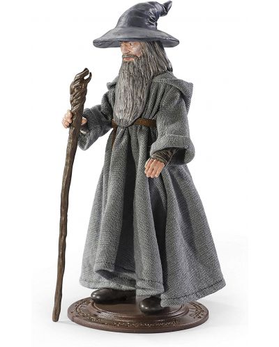 Figurina de actiune The Noble Collection Movies: The Lord of the Rings - Gandalf (Bendyfigs), 19 cm - 2