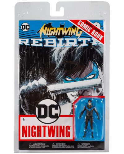 Figurină de acțiune McFarlane DC Comics: Nightwing - Nightwing (DC Rebirth) (Page Punchers), 8 cm	 - 6