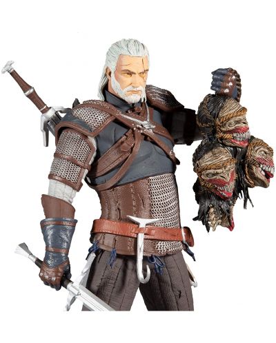 Figurina de actiune McFarlane Games: The Witcher - Geralt (with heads), 30 cm - 4