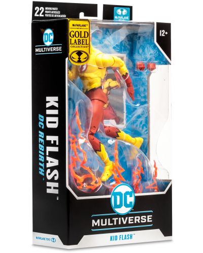 Figurină de acțiune McFarlane DC Comics: Multiverse - Kid Flash (DC Rebirth) (Gold Label), 18 cm - 8