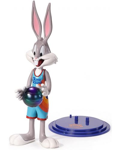 Figurina de actiune The Noble Collection Movies: Space Jam 2 - Bugs Bunny (Bendyfigs), 19 cm - 1
