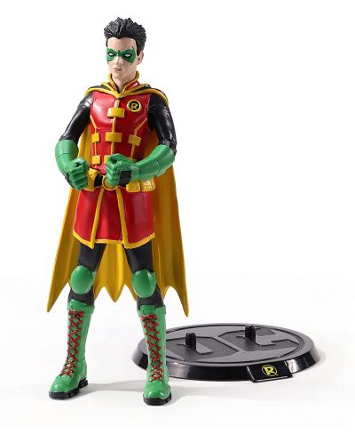 Figurina de actiune The Noble Collection DC Comics: Batman - Robin (Bendyfigs), 19 cm	 - 1