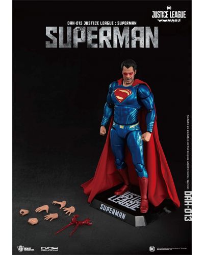 Figurina de actiune Beast Kingdom DC Comics: Justice League - Superman, 20cm	 - 3
