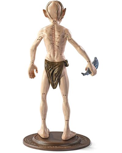 Figurina de actiune The Noble Collection Movies: The Lord of the Rings - Gollum (Bendyfigs), 19 cm - 3