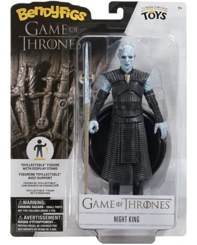 Figurină de acțiune The Noble Collection Television: Game of Thrones - The Night King (Bendyfigs), 19 cm - 3
