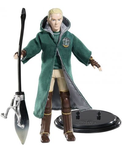 Figurină de acțiune The Noble Collection Movies: Harry Potter - Draco Malfoy (Quidditch) (Bendyfig), 19 cm - 6