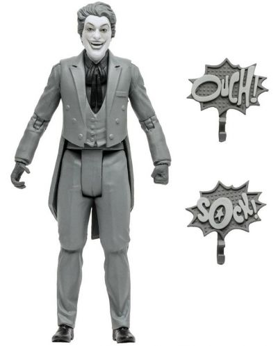 Figurină de acțiune McFarlane DC Comics: Batman - The Joker '66 (Black & White TV Variant), 15 cm - 7