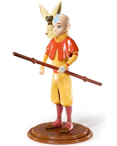 Figurină de acțiune The Noble Collection Animation: Avatar: The Last Airbender - Aang (Bendyfig), 18 cm - 3