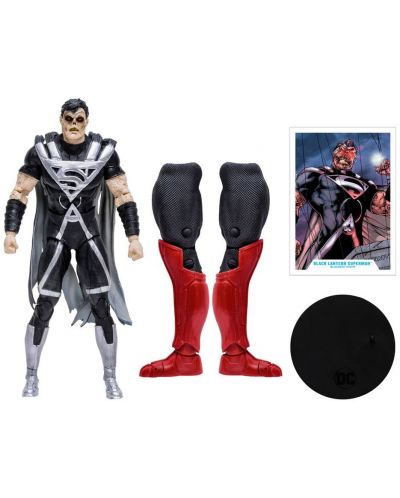 Figurină de acțiune McFarlane DC Comics: Multiverse - Black Lantern Superman (Blackest Night) (Build A Figure), 18 cm - 7