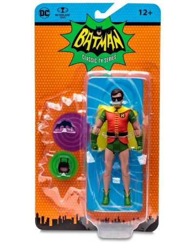 Figurină de acțiune McFarlane DC Comics: Batman - Robin cu mască de oxigen (DC Retro), 15 cm - 9