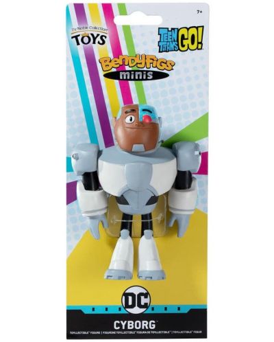 Figurină de acțiune The Noble Collection DC Comics: Teen Titans GO - Cyborg (Bendyfigs), 11 cm - 2