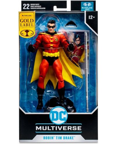 Figurină de acțiune McFarlane DC Comics: Multiverse - Robin (Tim Drake) (Gold Label), 18 cm - 8