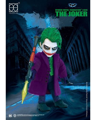 Figurina de actiune Herocross DC Comics: Batman - The Joker (The Dark Knight), 14 cm - 4