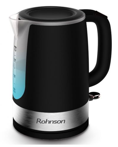 Cană electrică pentru apă Rohnson - R-7906, 2200W, 1.7 l, negru - 2