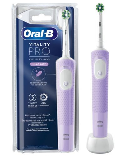 Periuță de dinți electrică OralB - D103 Pro Lilac CLC 6/21/6, mov - 3