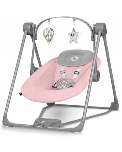 Lionelo Electric Musical Lounger - Otto, roz - 1