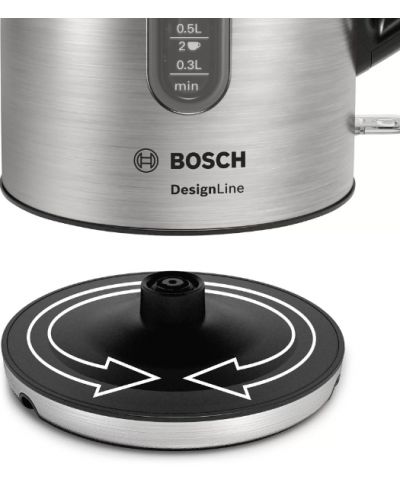 Fierbator apa Bosch - TWK4P440, 2400 W, 1.7 l, argintiu - 5