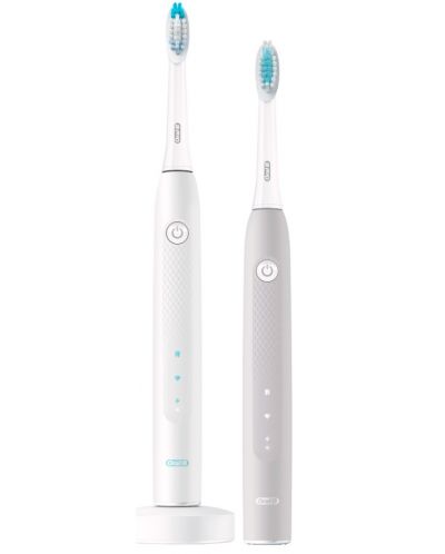 Periuță de dinți electrică Oral-B - Pulsonic Slim Clean 2900, gri/alb - 3