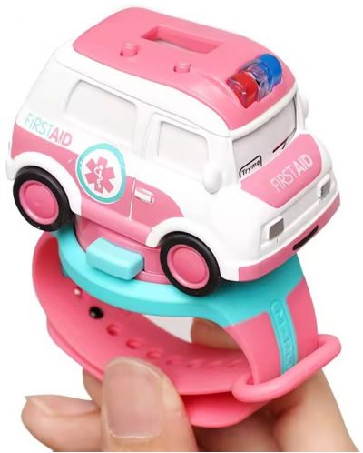 Jucărie electronică Raya Toys - Mașină - ceas, ambulanță - 2