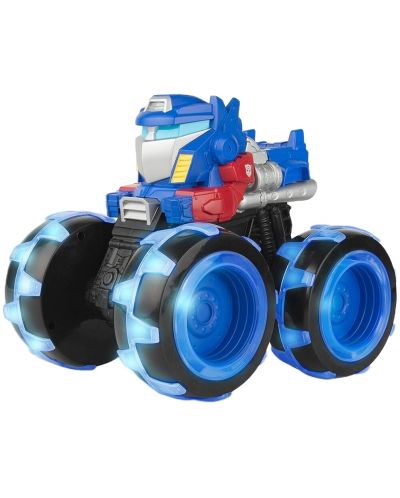 Jucărie electronică Tomy - Monster Treads, Optimus Prime, cu anvelope strălucitoare - 1