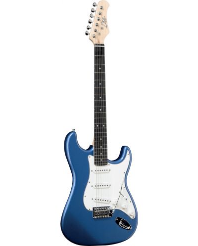 Chitară electrică EKO - S-300, albastră/albă - 2