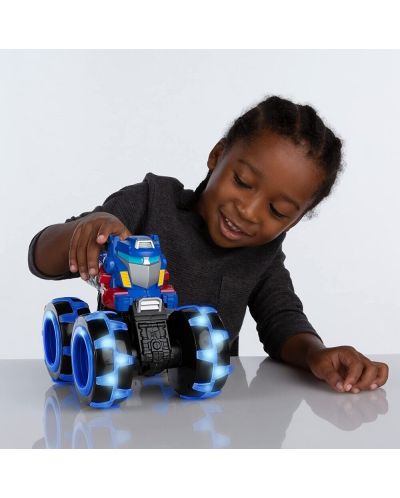 Jucărie electronică Tomy - Monster Treads, Optimus Prime, cu anvelope strălucitoare - 7
