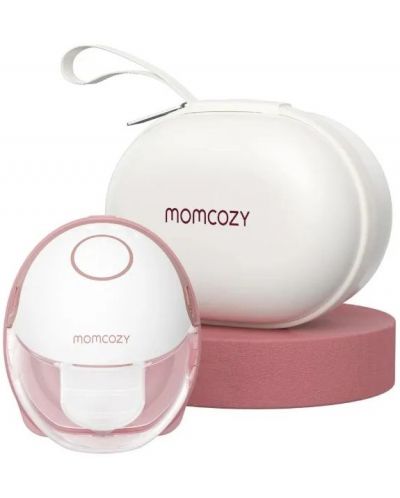 Pompă electrică de sân Momcozy - M6, hands-free, roșie | Ozone.ro