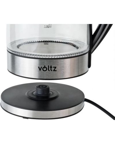 Fierbător electric Voltz - V51230E, 2200W, 1.7l, negru - 2