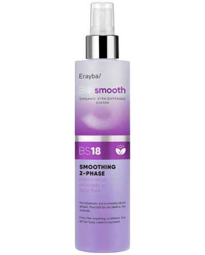 Erayba BioSmooth Spray bifazic cu efect anti-frizz BS18, fără clătire, 200 ml - 1