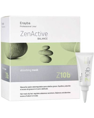 Erayba Zen Active Masca de curățare pentru păr gras Z10b, 8 x 15 ml - 1